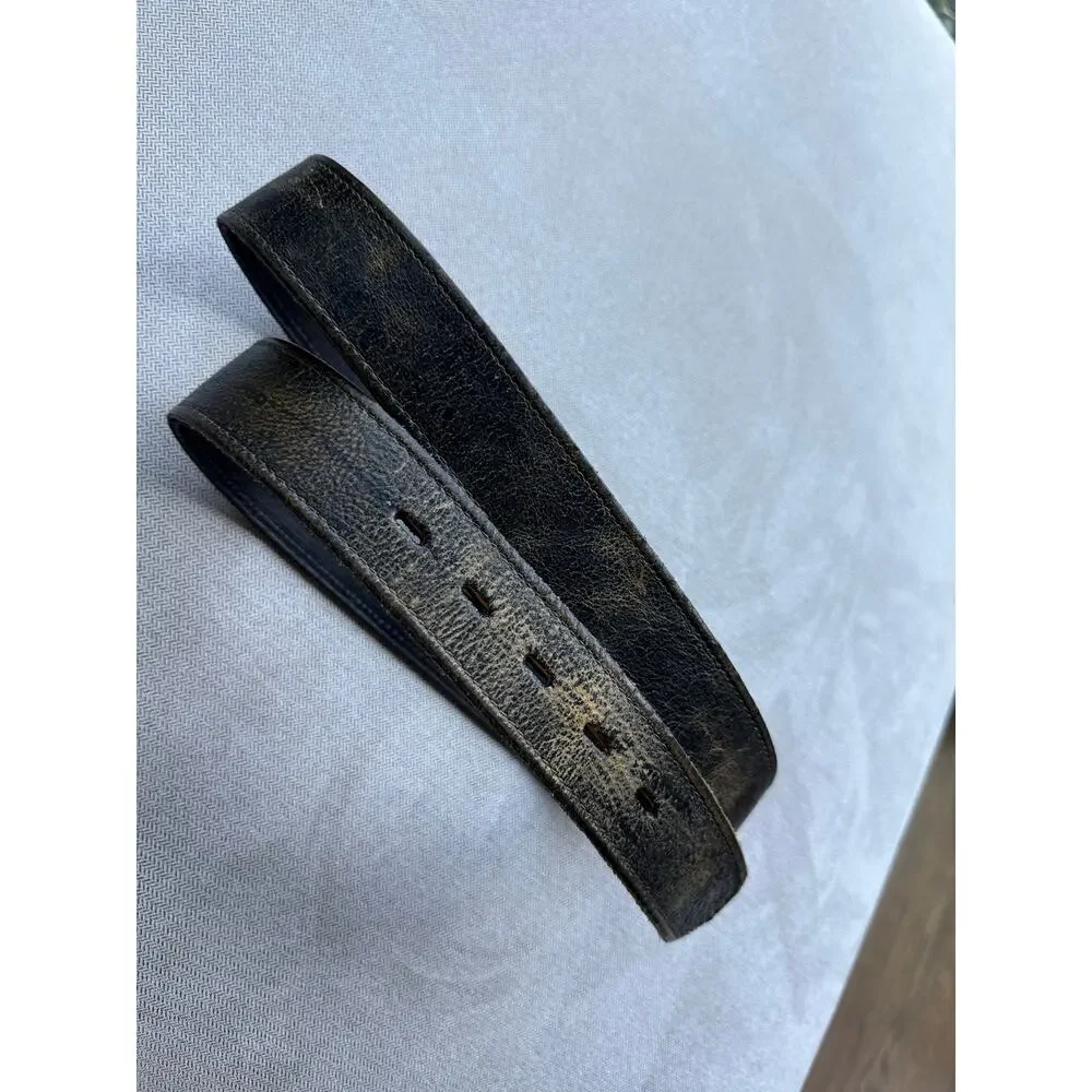 Bed Stu Cobbler Series Leather Belt Size 38 Distressed